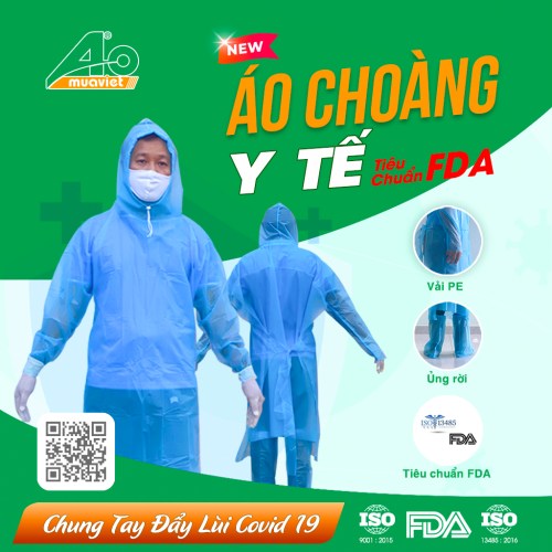 Áo choàng y tế - Bảo Hộ Y Tế áo Mưa Việt - Công Ty TNHH Sản Xuất Thương Mại áo Mưa Việt